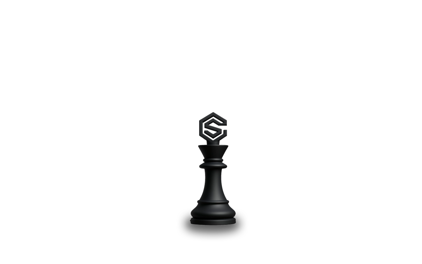 Black chess king piece representing strategy and leadership in CRMD tournament