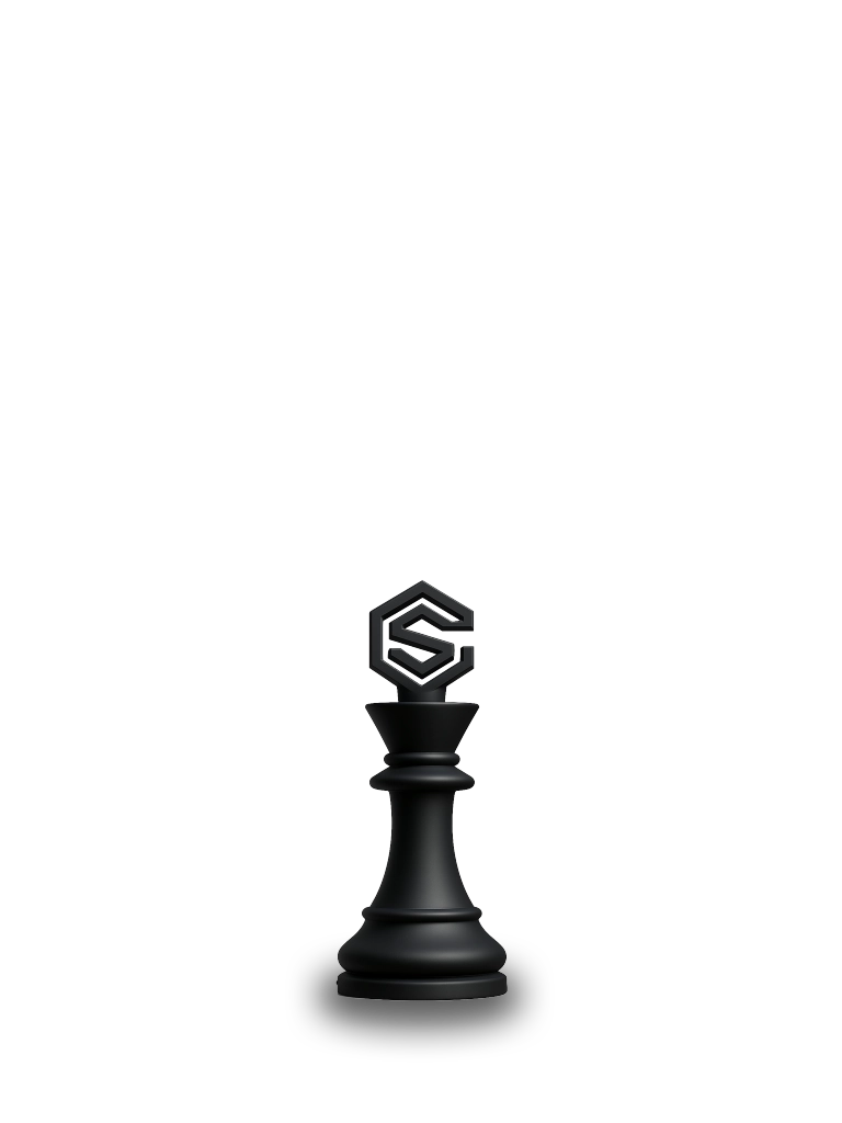 Black chess king piece representing strategy and leadership in CRMD tournament